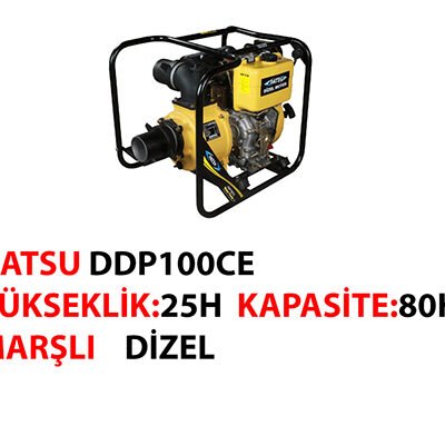 4 DATSU DDP100CE MARŞLI DİZEL SU MOTORU