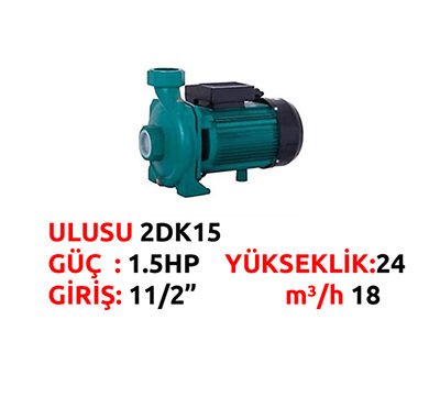 ULUSU 2DK15 SU POMPASI 1.5 HP