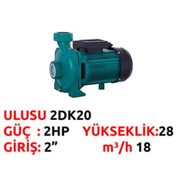 ULUSU 2DK20 SU POMPASI 2 HP
