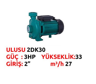 ULUSU 2DK30 SU POMPASI 3HP