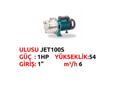 JET 100S  KROM GÖVDELİ POMPA 1HP