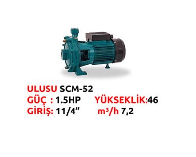 ULUSU SCM2-52 1.5 HP KADEMELİ