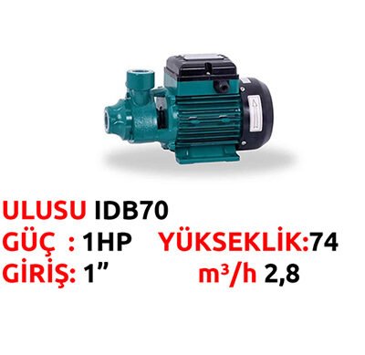 ULUSU IDB70 1 HP SU POMPASI